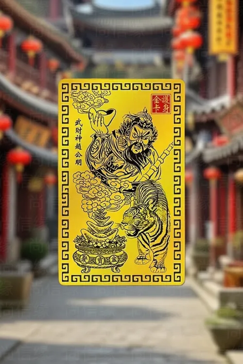 【师傅推荐】 丙火马年赵公明赵天君金卡武财神赵元帅金属卡