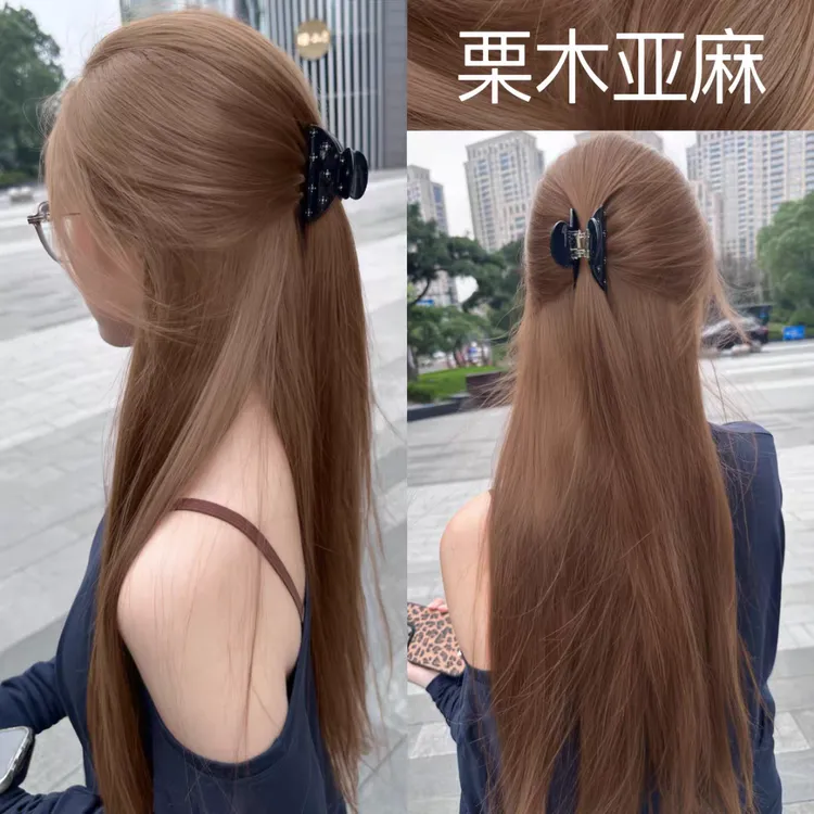 【许研同款】栗木亚麻色染发膏女持久2025流行色官方旗舰店正品牌