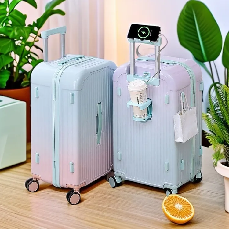 大容量行李箱男ins网红旅行箱女轻颜值加厚拉链万向轮学生拉杆箱