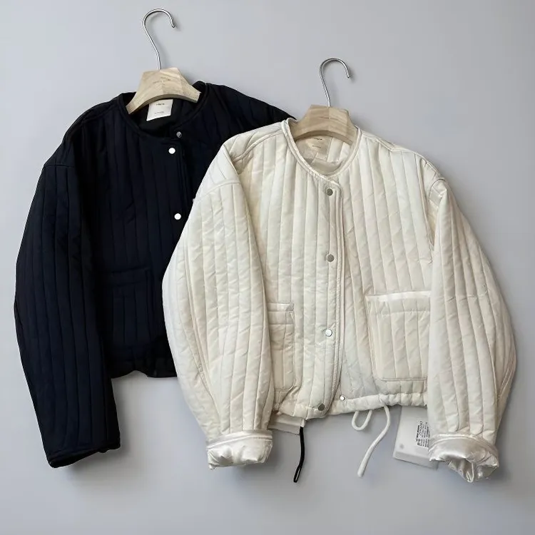 韩版拼接小个子休闲棉服外套女冬季2025新款短款棉衣加厚保暖夹克