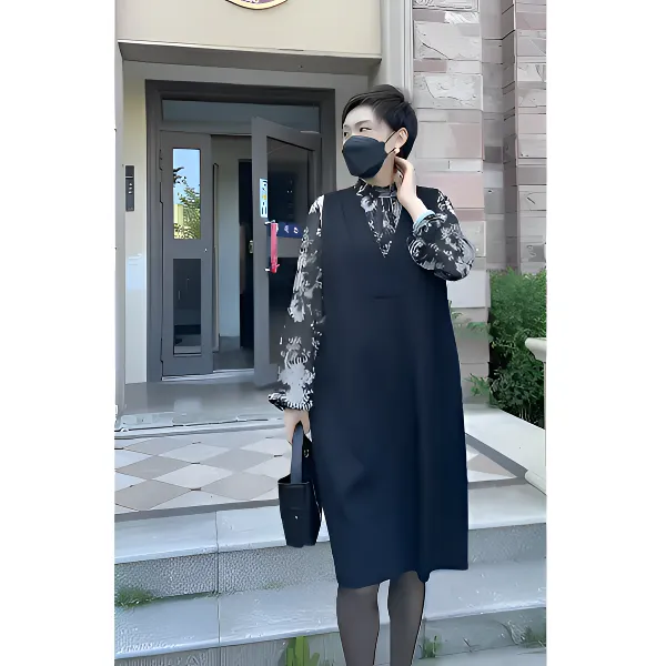 时尚百搭马甲2025春季新款减龄显瘦洋气遮肚子省钱风遮肚子裙子