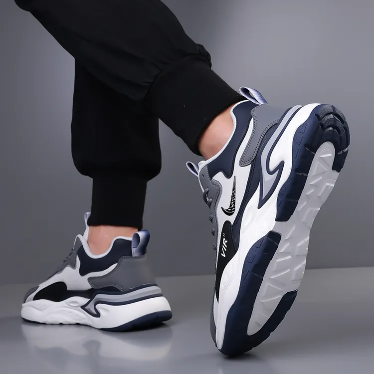 品牌断码男鞋秋冬季皮面运动鞋男透气轻便跑步鞋加绒休闲鞋子男潮