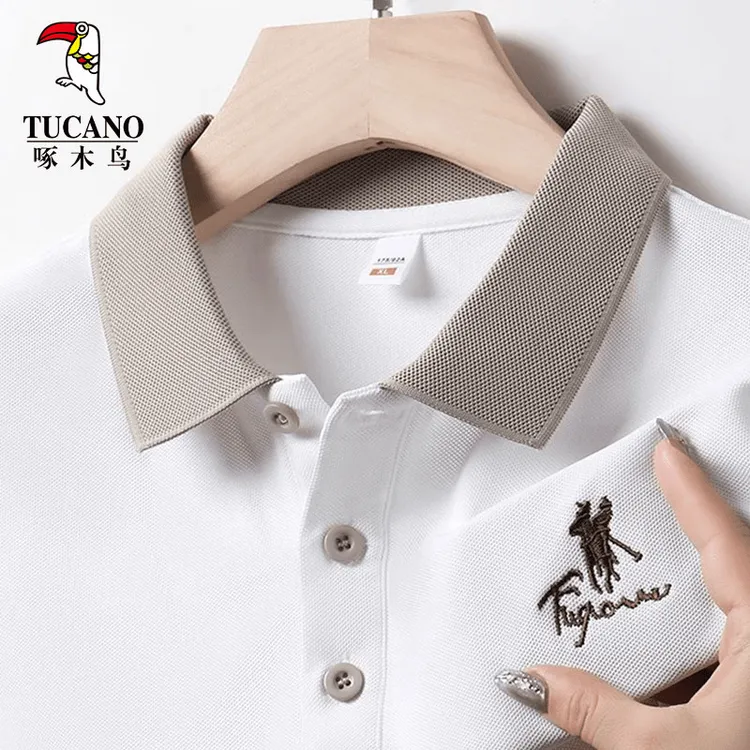 TUCANO/啄木鳥·男士POLO衫夏季新款短袖透气休闲半袖宽松商务翻领