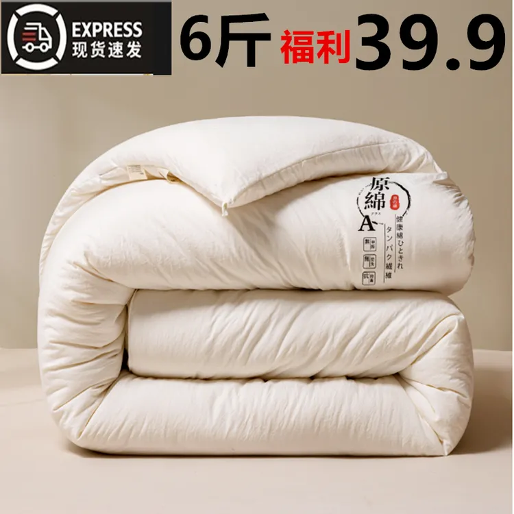 大豆被jz纤维被子贴身加厚冬被春秋四季棉被学生宿舍单人被褥被芯