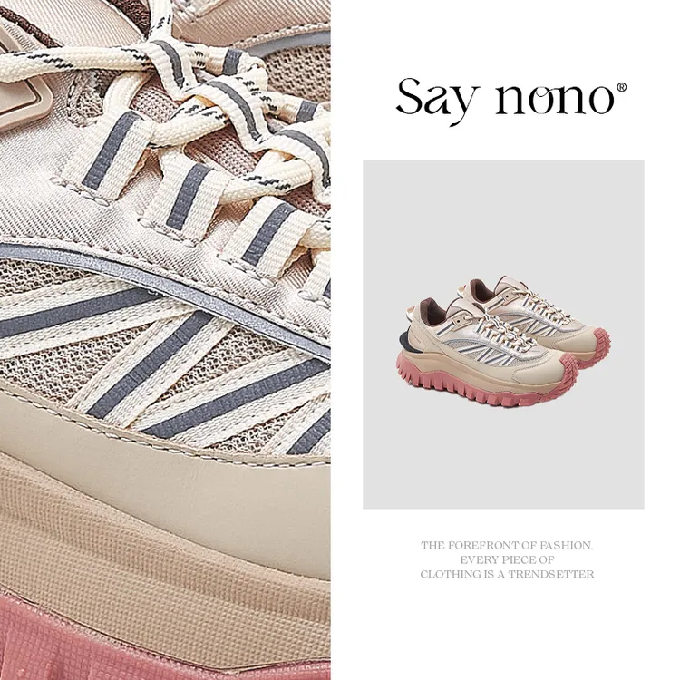 Say  nono秋冬户外徒步鞋防滑轮胎底跑步运动鞋厚底休闲鞋女