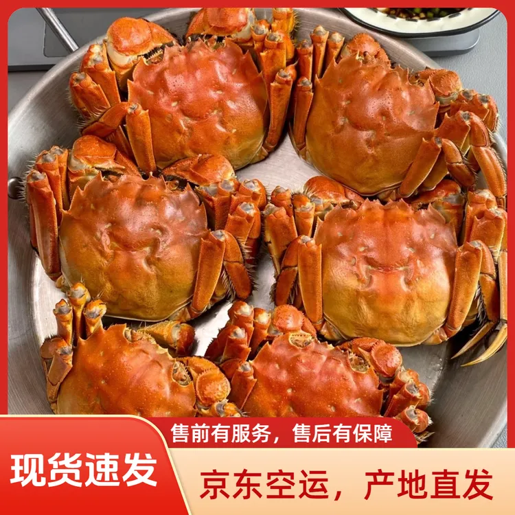 【活蟹】盘锦河蟹，全公蟹2斤9-11只装，3斤15只左右每只1.7-2两！