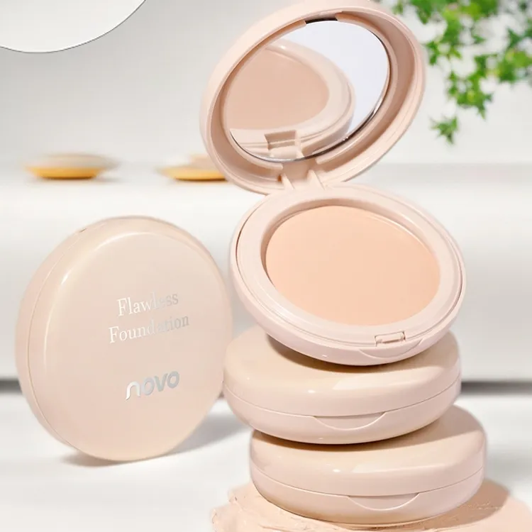 光感美肌粉底膏粉饼自然遮瑕显气色细腻轻薄学生平价不卡粉混油皮