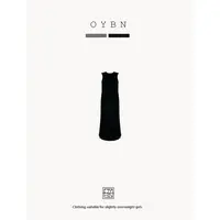 OYBN欧阳贝妮【简约女主】微胖大码纯欲风收腰显瘦无袖连衣裙 1136
