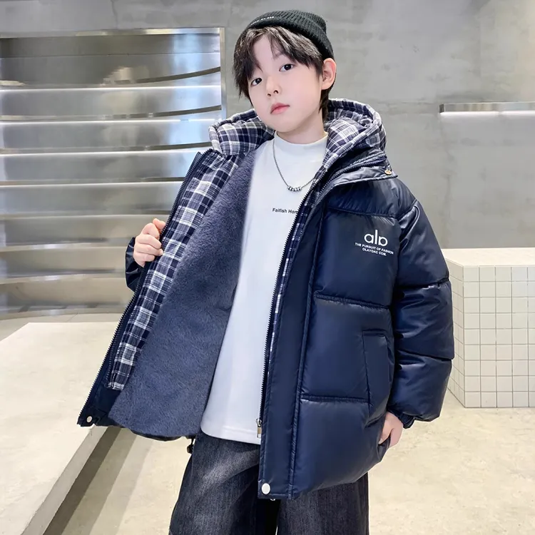 男童冬装加厚棉服2025新款棉袄秋冬款棉衣加厚冬季中大儿童外套潮