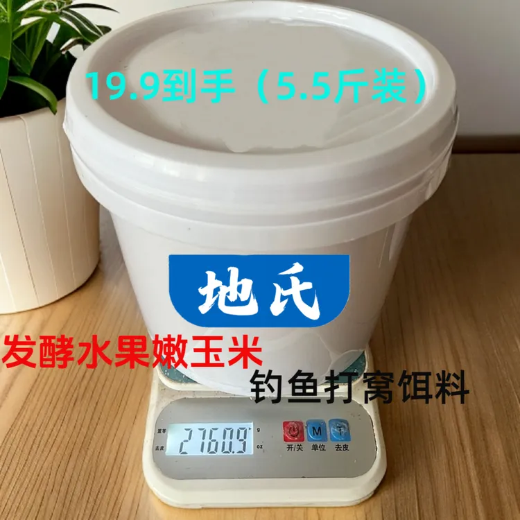 地氏钓鱼发酵水果纯玉米粒鲫鲤草鳊青翘嘴嫩玉米鱼饵窝料打窝