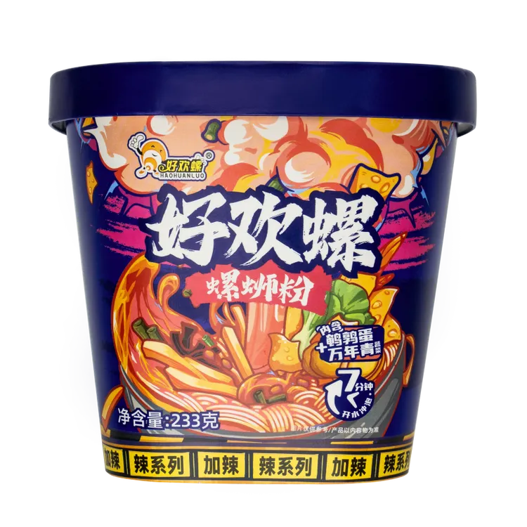 好欢螺螺蛳粉258g加辣加臭冲泡桶装方便速食上班学生夜宵酸辣特产