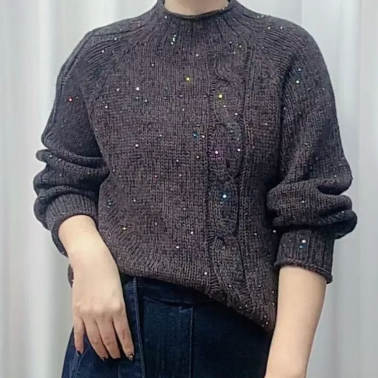 织【流年】套头款美丽诺中粗手编羊毛多股花式线2两【100克】