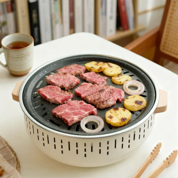 围炉煮茶炭烤炉套装烧烤炉子户外炭火烤肉炉围聚炭炉器具全套家用