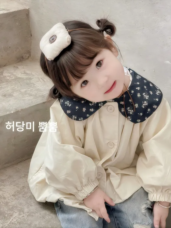 25年秋季女童套装韩系休闲大翻圆领碎花外套打底裤宝宝早秋衣服