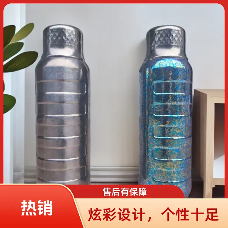 纯钛保温杯抑菌保鲜创意便携家用家用简约个性炫彩带盖便携户外