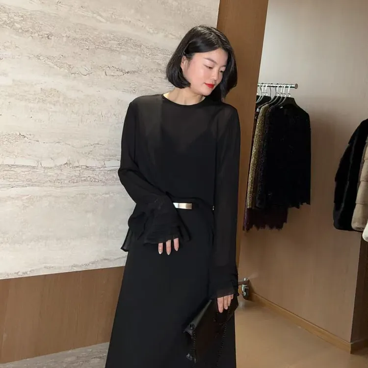 TANTAN  气质显瘦宽松百搭秋季T恤打底上衣2996