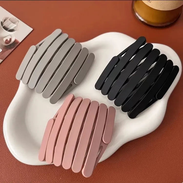 旅行新款伸缩折叠发-箍-女洗脸带齿压发防滑-头-箍刘海发卡发箍