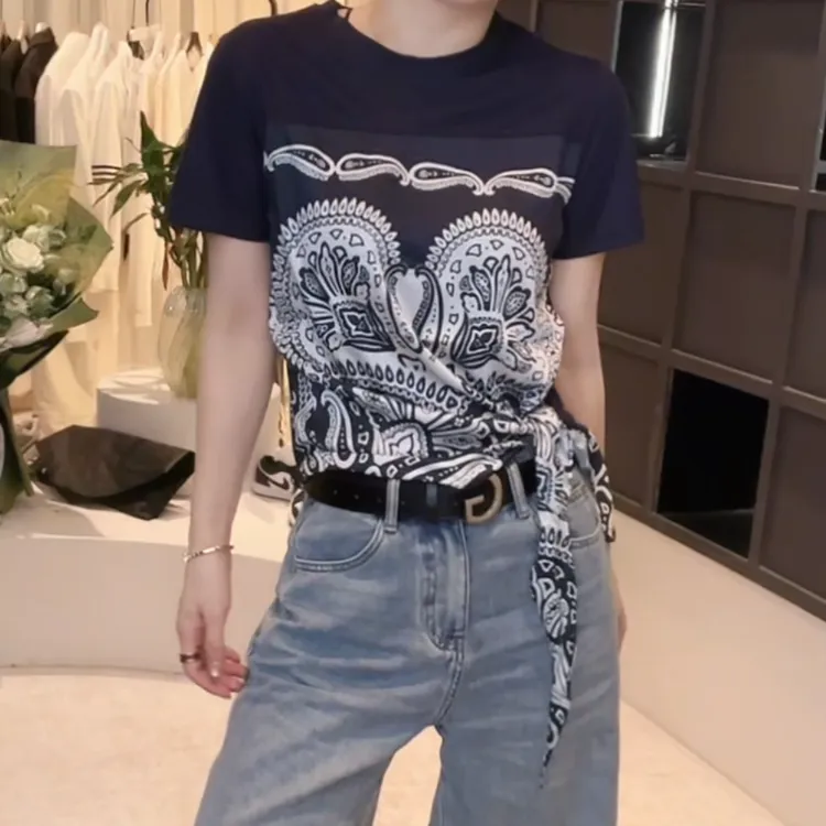 圆领套头小众设计高级感短袖t恤女2025夏季新款时尚百搭显瘦上衣