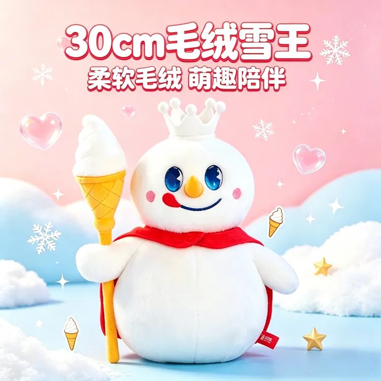 【蜜雪冰城】30CM毛绒公仔玩具可爱少女心玩偶沙发靠枕送朋友礼物