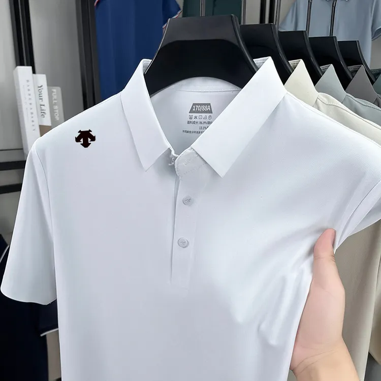 【海外撤柜 正品专卖店】轻奢男士翻领polo衫全无痕舒适百搭短袖T恤