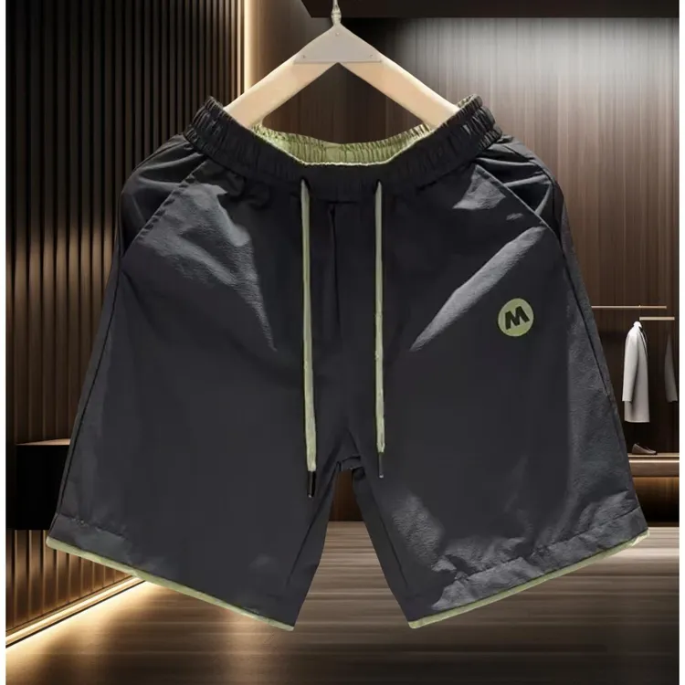 夏季新款潮牌轻奢时尚潮流印花沙滩五分速干男士薄款百搭休闲短裤