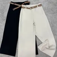 【韩紫朵】新品九分直筒西装裤时尚休闲洋气百搭裤女5591#