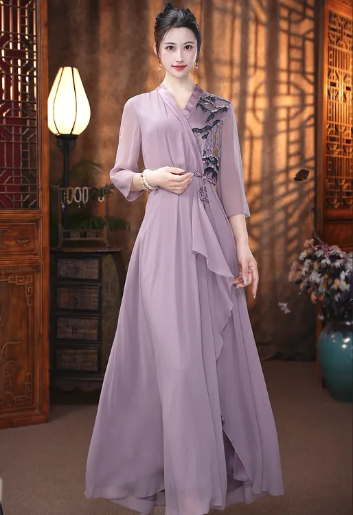 清明桐始发 连衣裙新中式女装 921234879