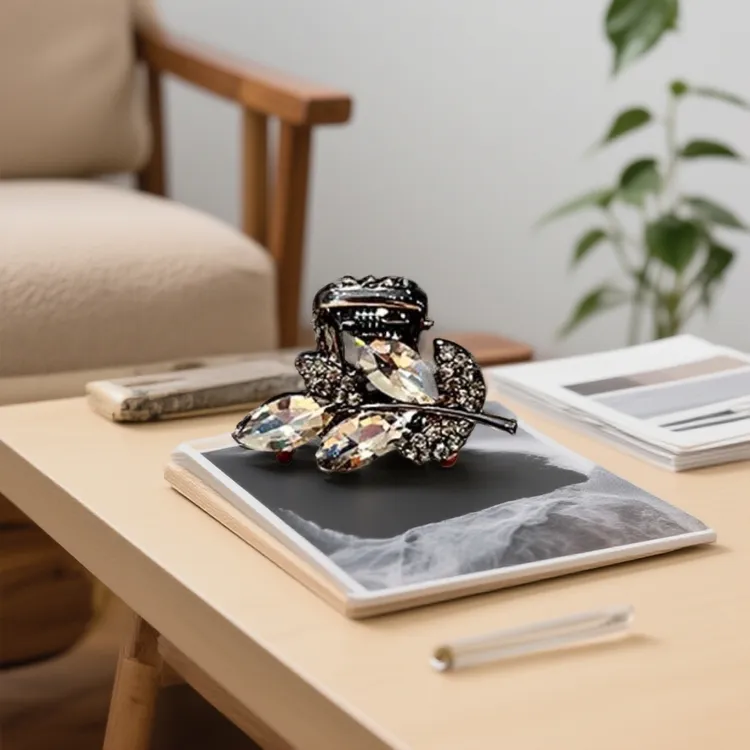 韩风时尚复古黑色叶形迷你边夹女款刘海发饰气质百搭头饰