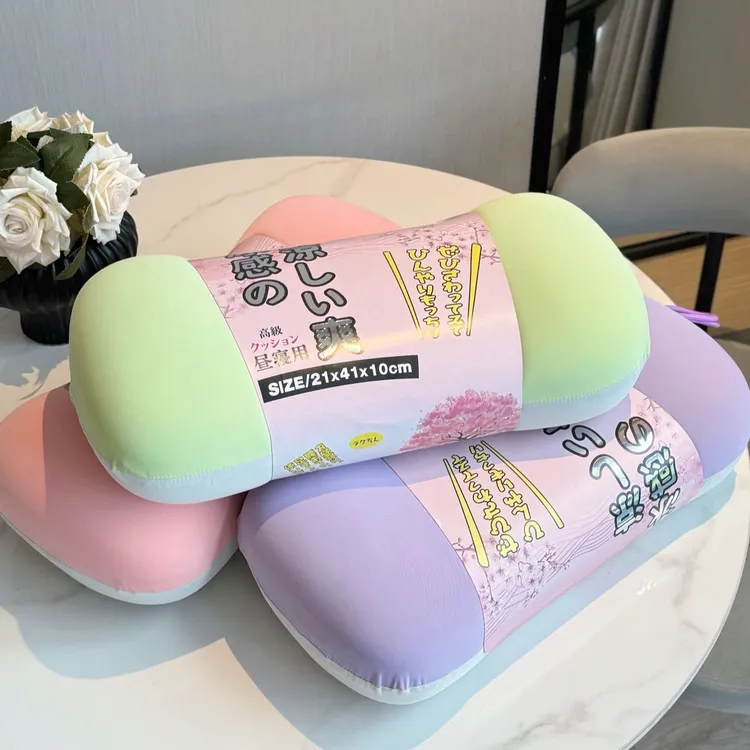 零压果冻冰感枕双拼冷感枕头特制靠背枕慢回弹可拆洗靠腰枕小抱枕商品图