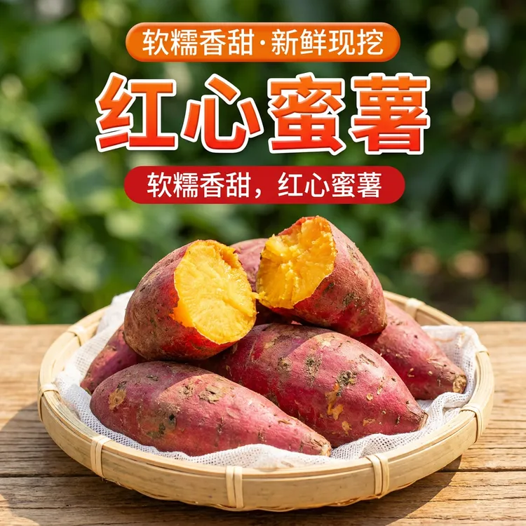 赫菓山软糯香甜红薯纯正农产品香甜蜜薯糖心地瓜红薯沙地龙九番薯商品图