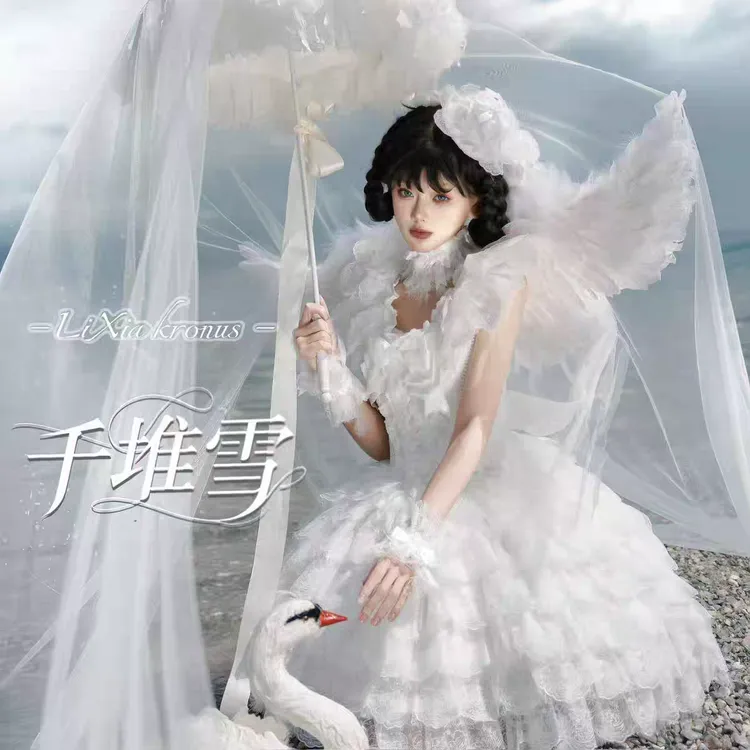 【千堆雪Lolita】三坑实体店/梨夏lolita小花嫁洋装 甜美洛丽塔裙子