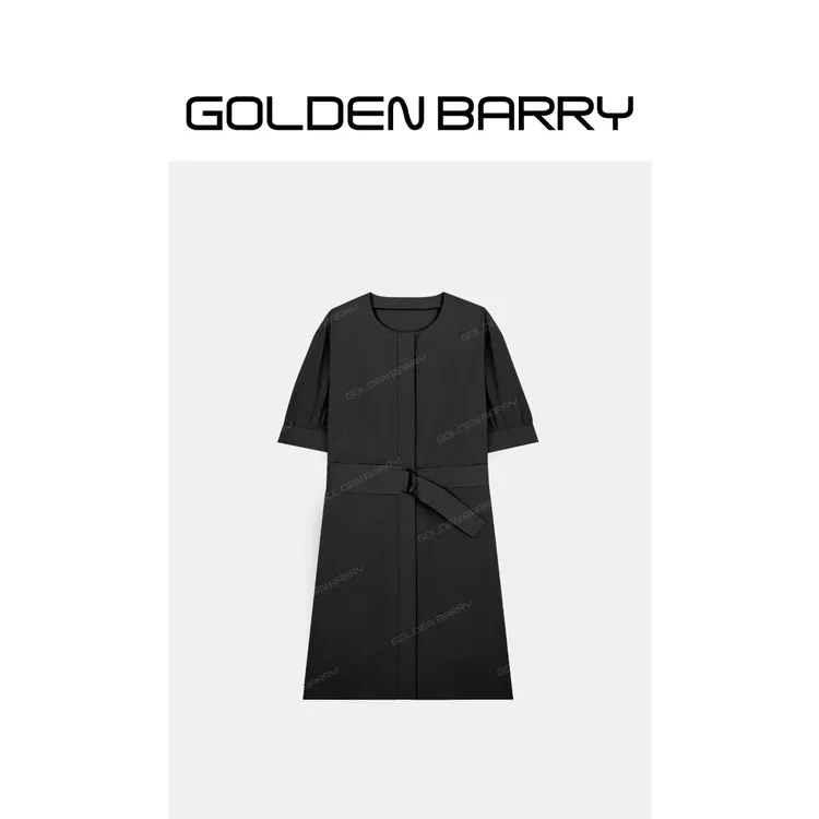 GOLDENBARRY短袖开衫连衣裙(带腰带)301246