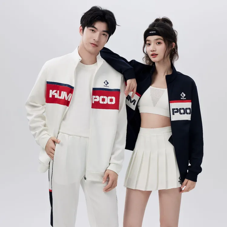 KUMPOO/薰风【男女同款】撞色拼接外套运动服羽球服K241U-5025-6026