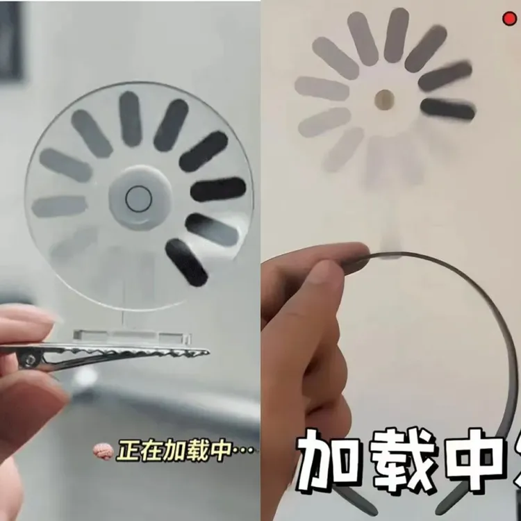 【甜星】搞怪加载中头箍发夹可爱创意立体压发发箍趣味头箍用品