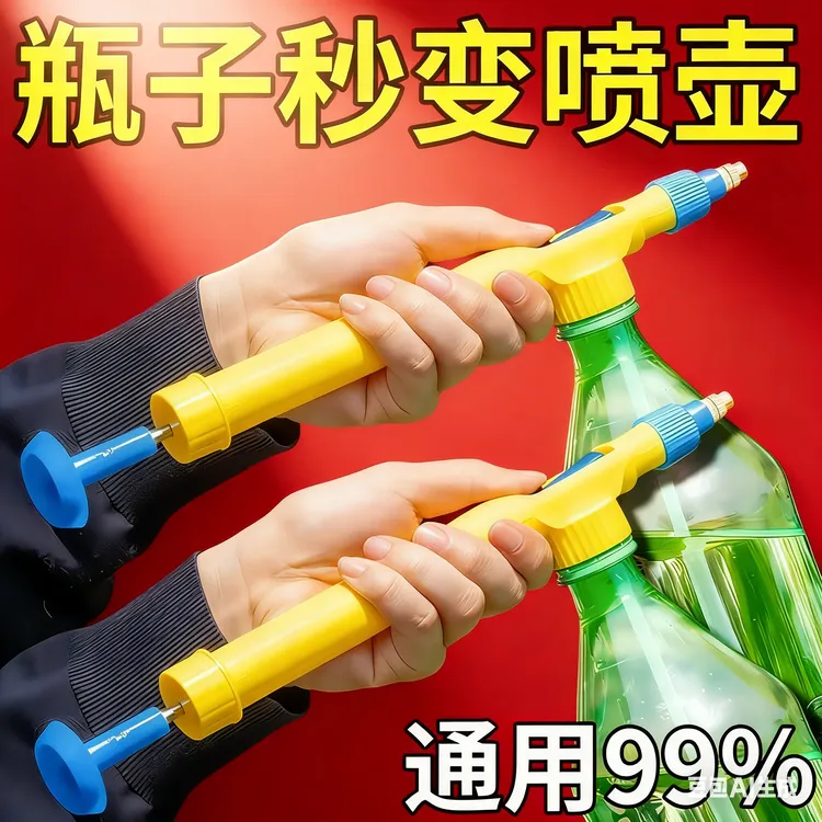 喷枪饮料瓶打药浇水喷水压喷水壶浇花喷雾器塑料原料制品商品图