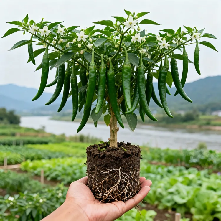 正宗樟树港辣椒苗好养易活薄皮椒苗绿植四季结果高产盆栽现挖现发