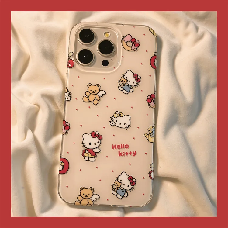 hellokitty适用iphone16手机壳苹果华为vivo小米OPPO荣耀防摔套