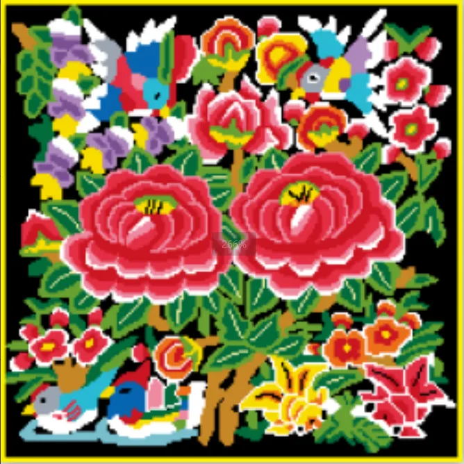 刨花系列之正品青苹果十字绣满绣三股线