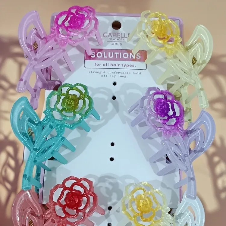 网络爆款玫瑰花少女美美哒发夹发卡