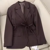 【原 歌】YG秋上款韩版气质通勤收腰休闲西装外套女YG906