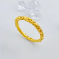 【国潮】足金999 古法樱花戒指 1.16 14圈口