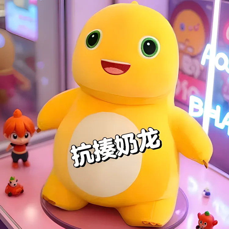 超萌奶龙摆件女生睡觉抱娃娃大号可爱公仔卡通摆件生日礼物送男生