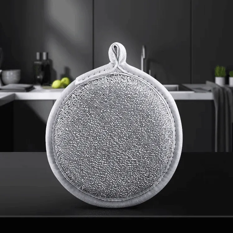 手感超棒不沾油双面银丝洗碗海绵擦巨起泡易清洁洗碗海绵加厚银丝