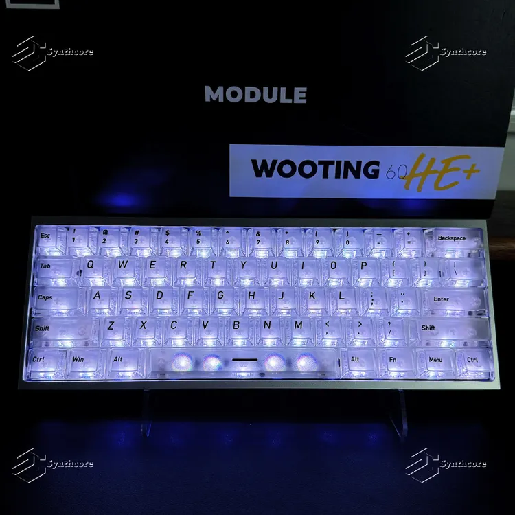 顶面雾透正刻PC透光键帽wooting EZ63MADE68 Hero68ND63磁轴键帽