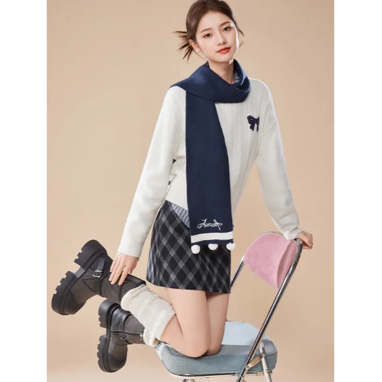 IEF/爱依服时尚套装2025冬季新款韩版甜美减龄少女风通勤上下套裙