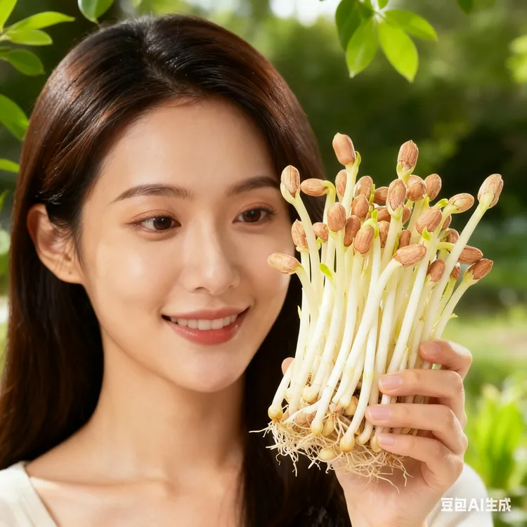 纤萌新鲜现摘花生芽脆嫩营养蔬菜适合火锅炒菜特色菜