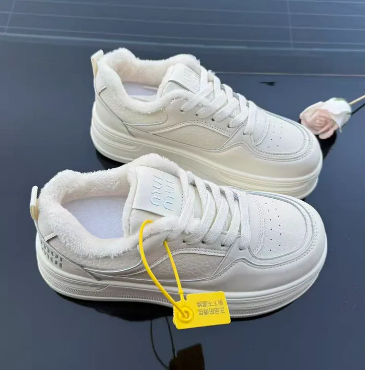 X08加绒厚底断码小白鞋超轻底轻便舒适运动休闲板鞋潮百搭