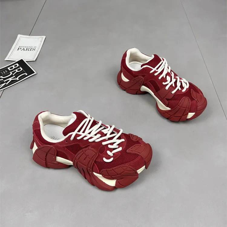 欧洲站个性八爪鱼老爹鞋女2025秋季新款潮网面厚底百搭休闲运动鞋