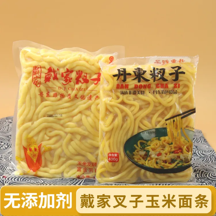 D.J CHAZI/戴家 戴家叉子粗粮玉米面条碴子条丹东炒叉子条酸汤子