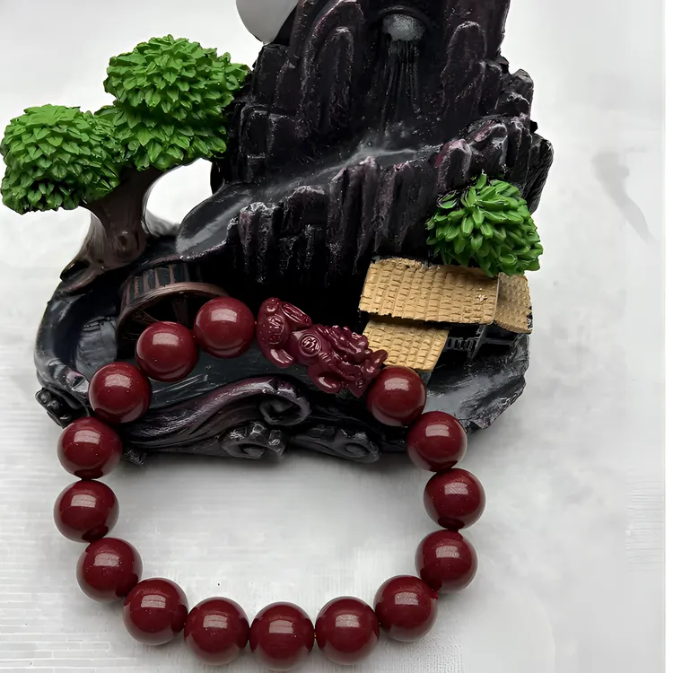 含辰砂工艺品高含量紫金砂男女款招财纳福貔貅手串